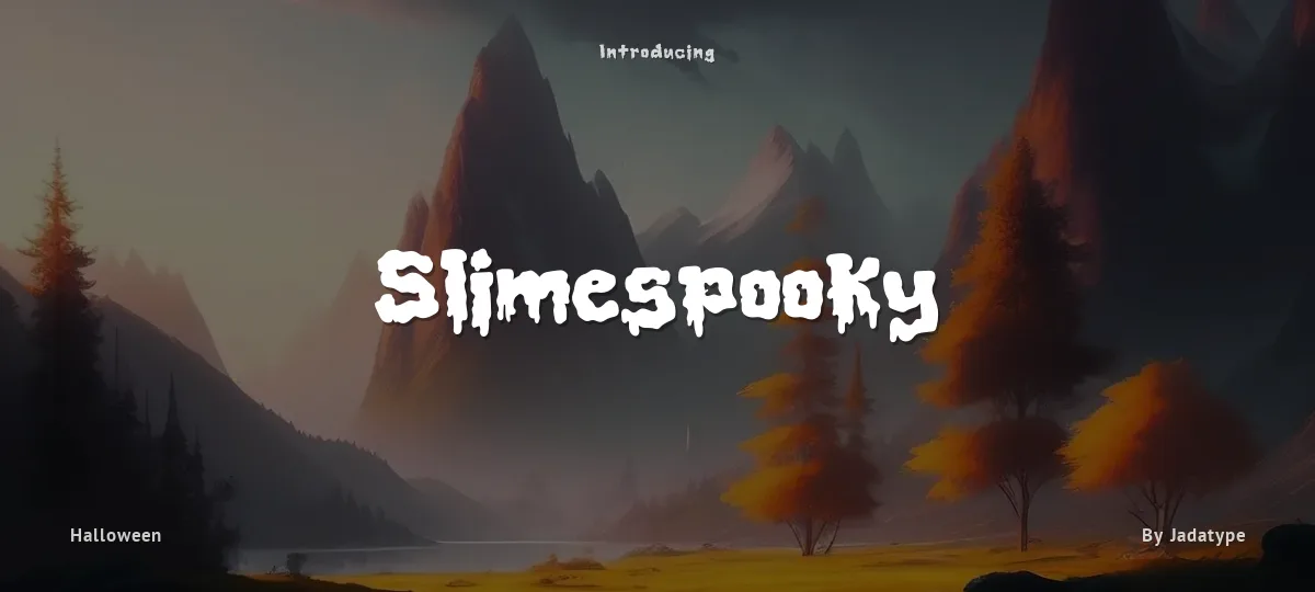 Slimespooky font preview