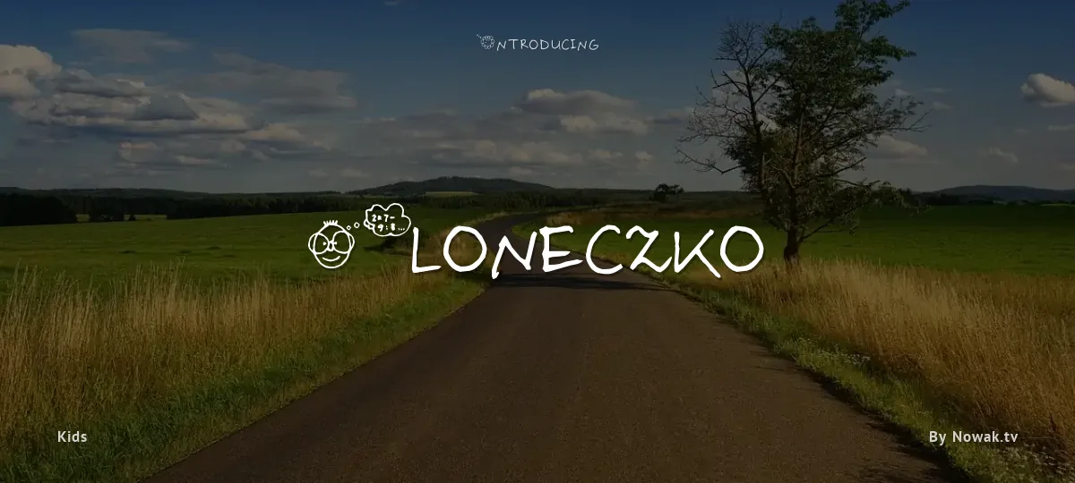 Sloneczko font preview