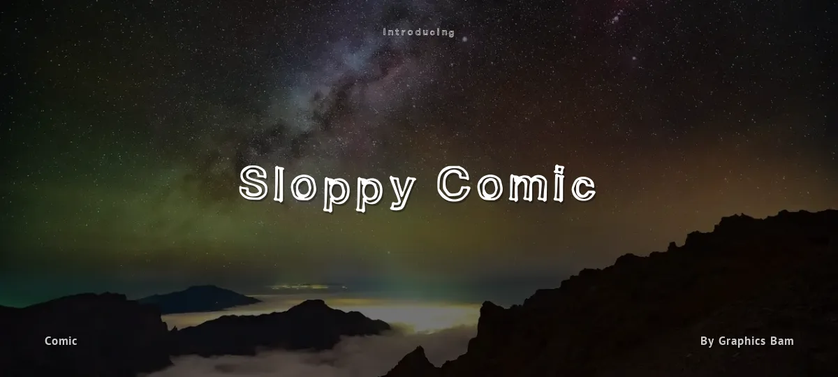 Sloppy Comic font preview
