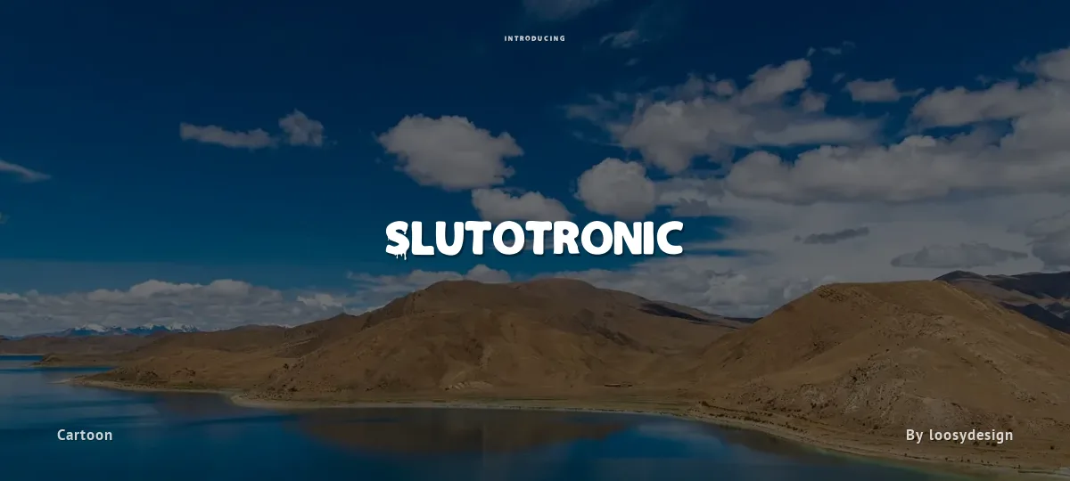 Slutotronic font preview