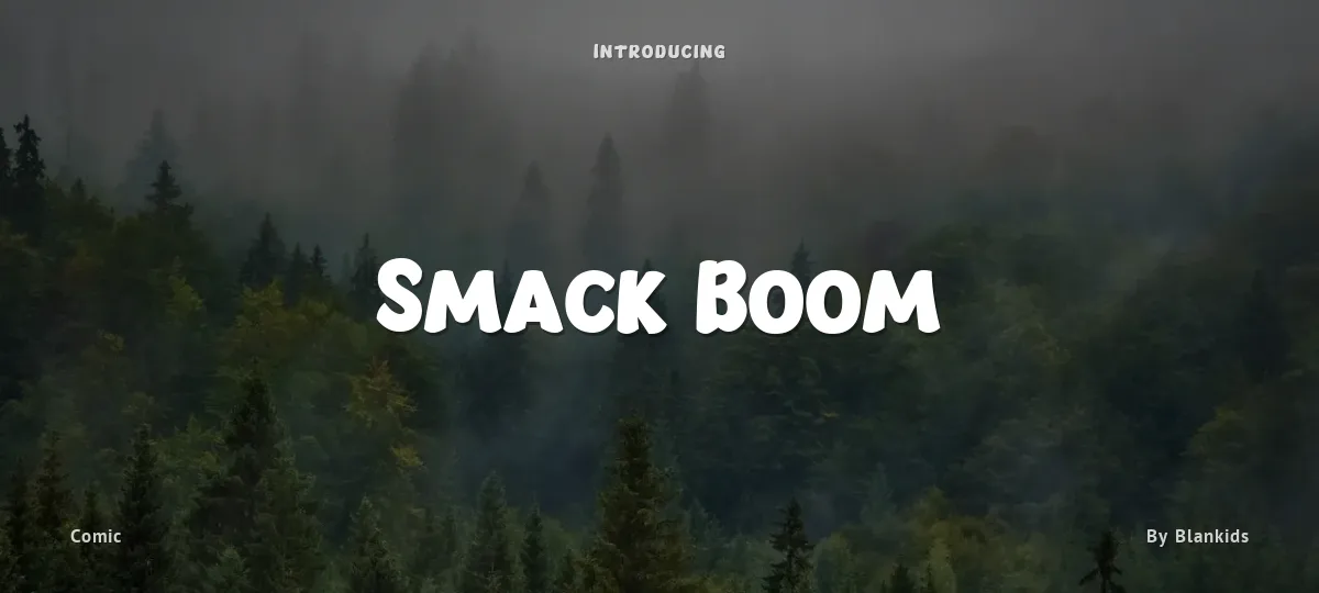Smack Boom font preview