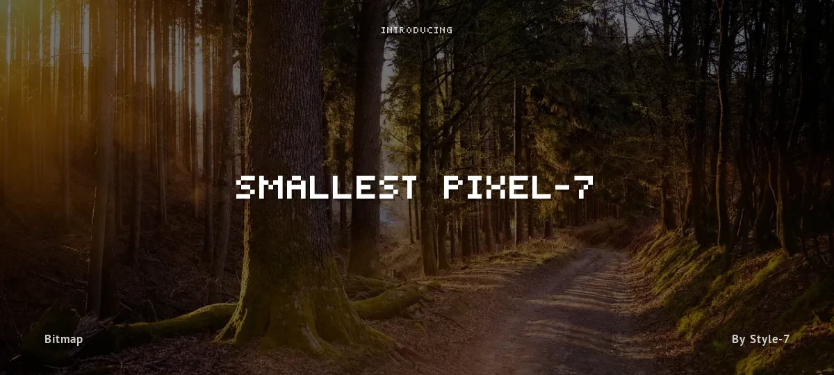 Smallest Pixel-7 font preview
