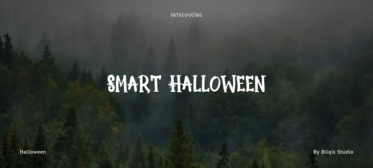 Smart Halloween font preview