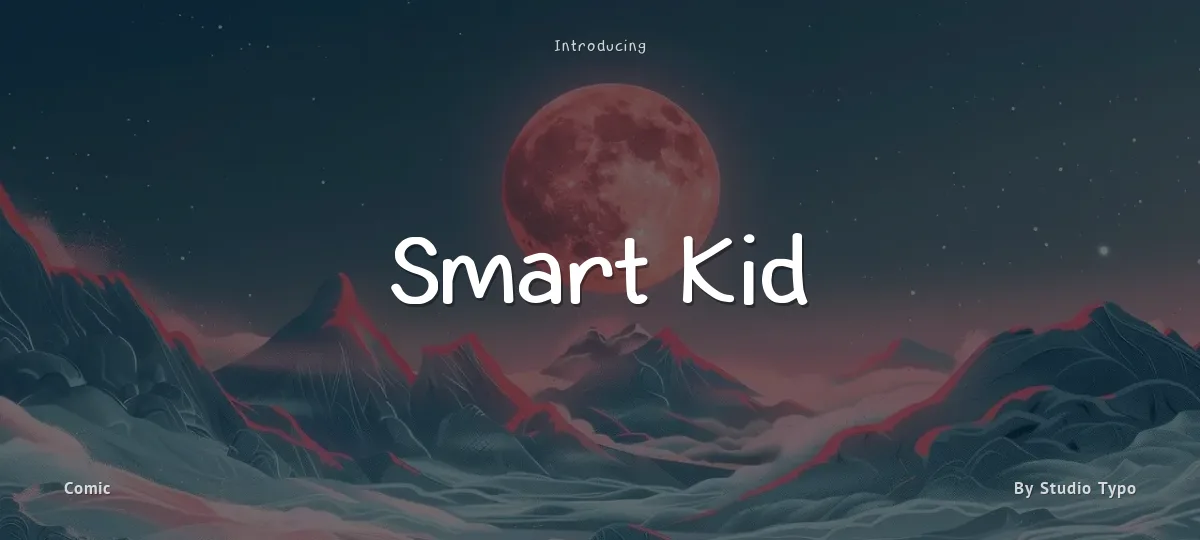 Smart Kid font preview