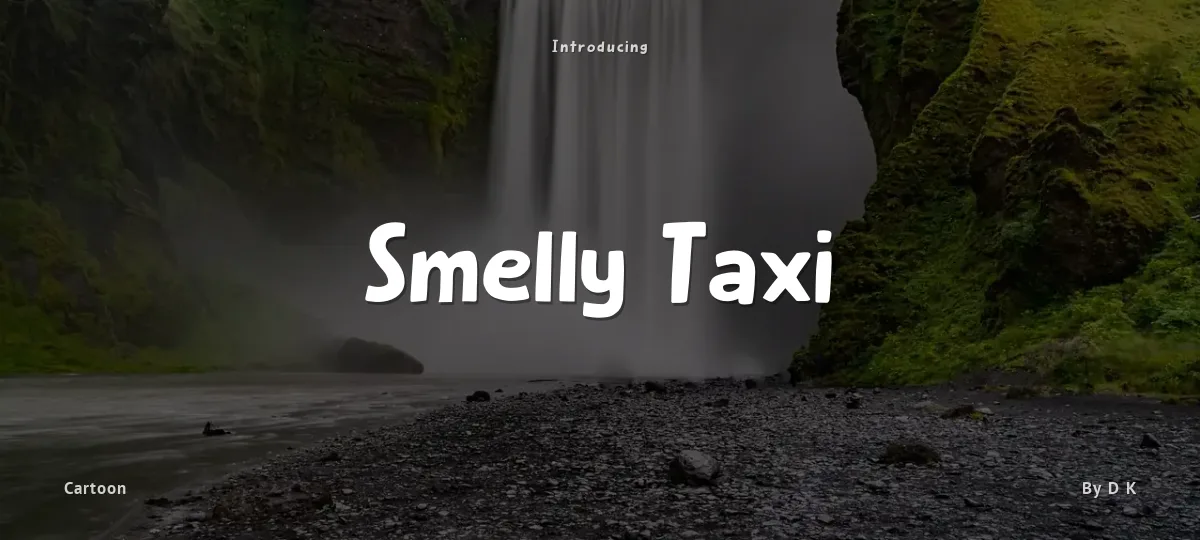 Smelly Taxi font preview