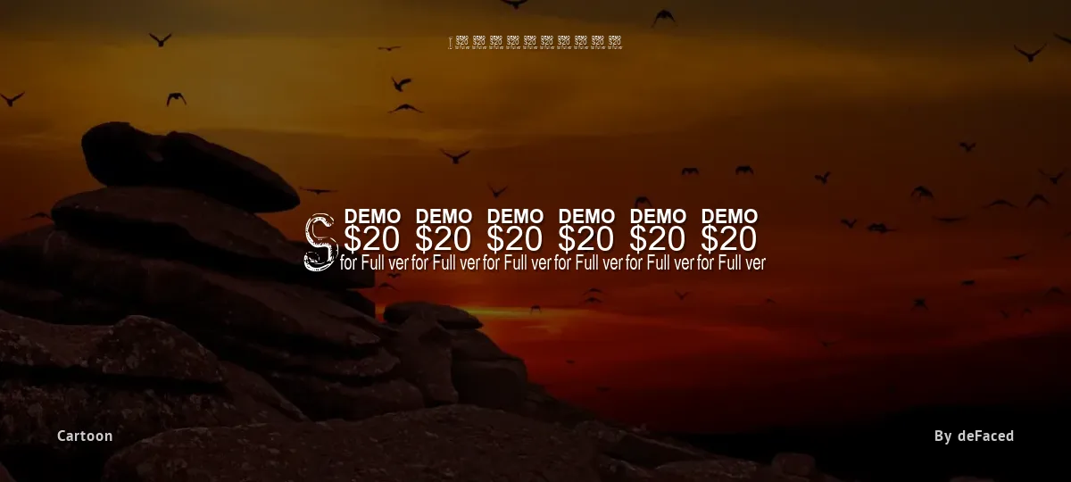 Smelted font preview