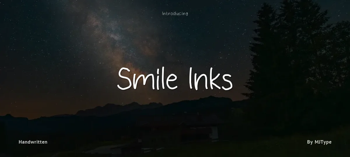 Smile Inks font preview