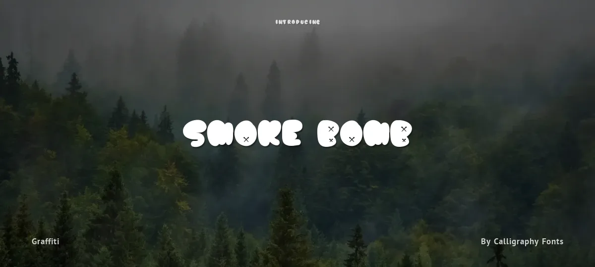 Smoke Bomb font preview