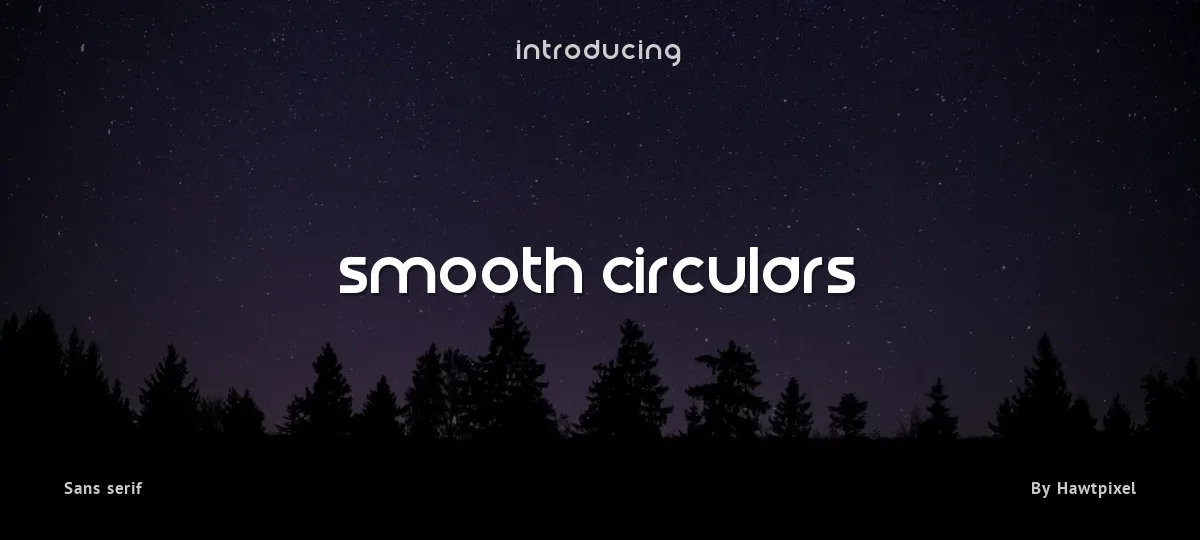 Smooth Circulars font preview