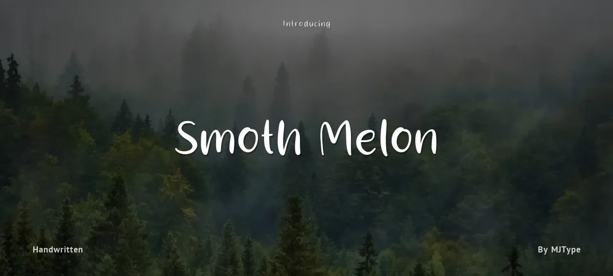 Smoth Melon font preview