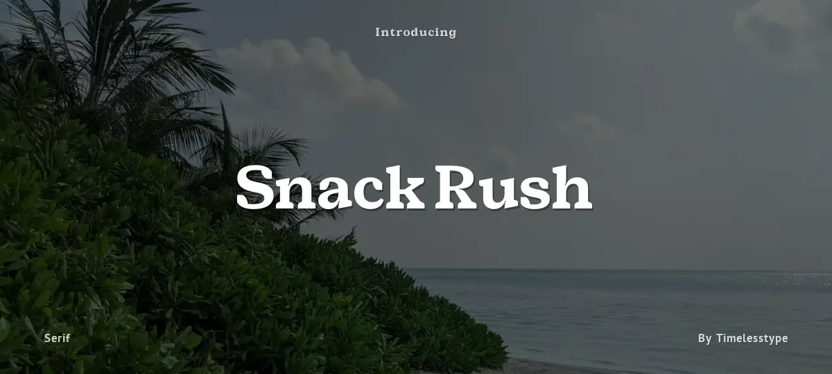 Snack Rush font preview