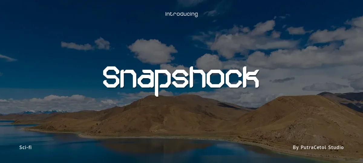 Snapshock font preview