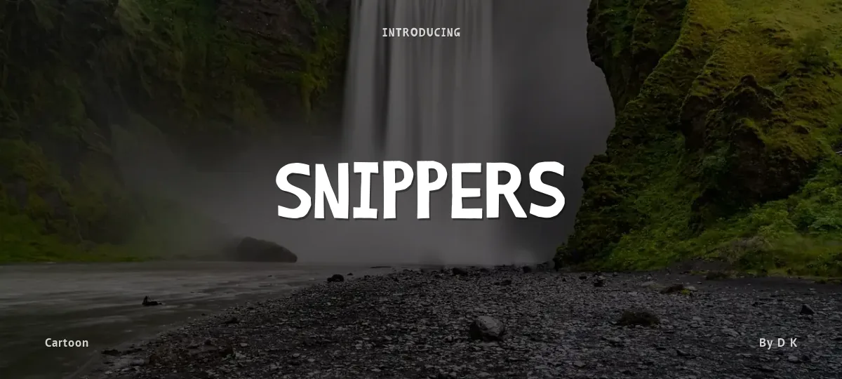 Snippers font preview