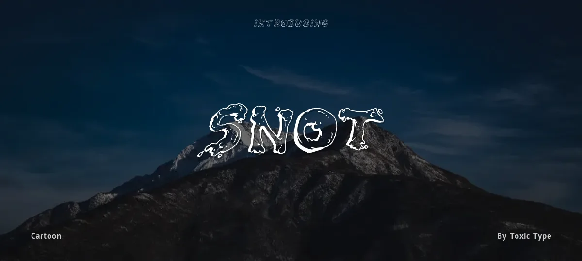 Snot font preview