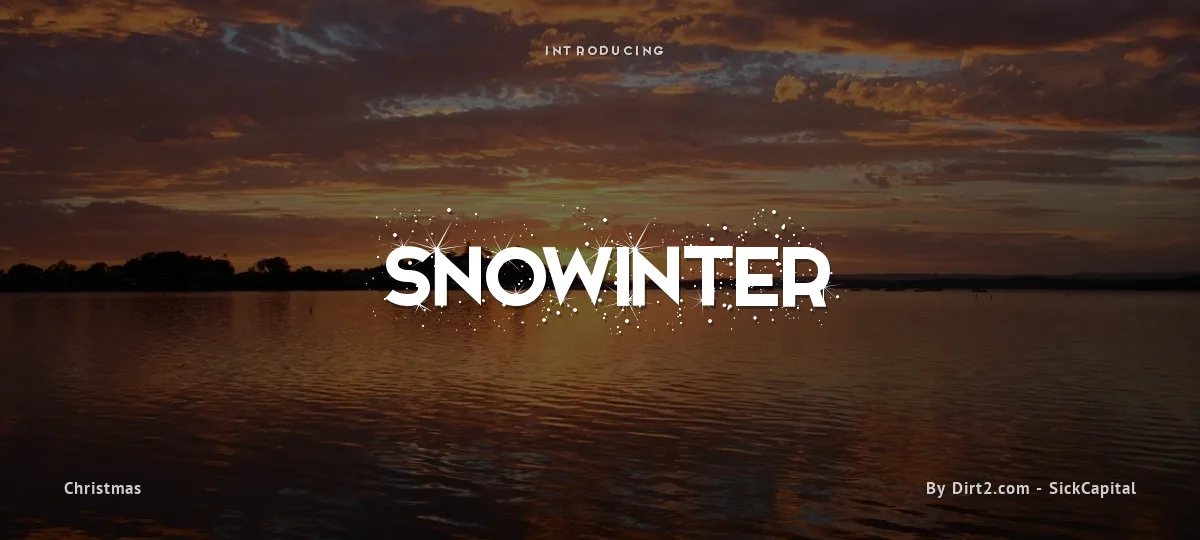 Snowinter font preview