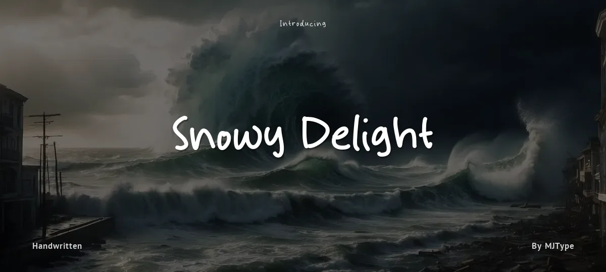 Snowy Delight font preview
