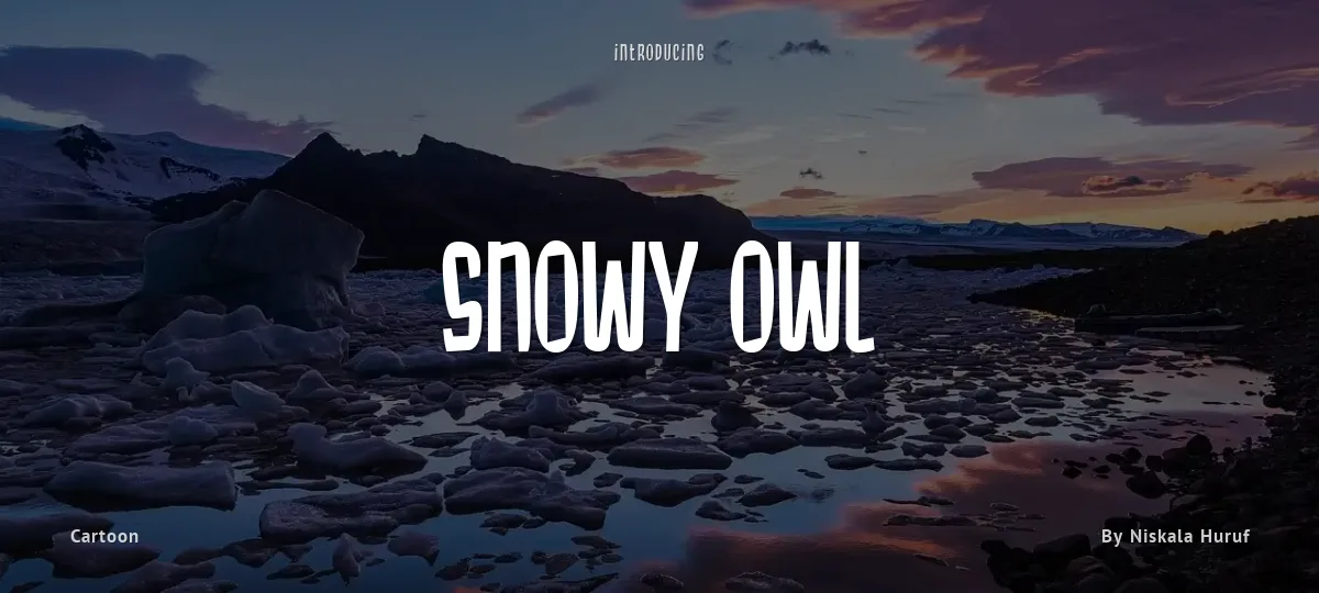 Snowy Owl font preview