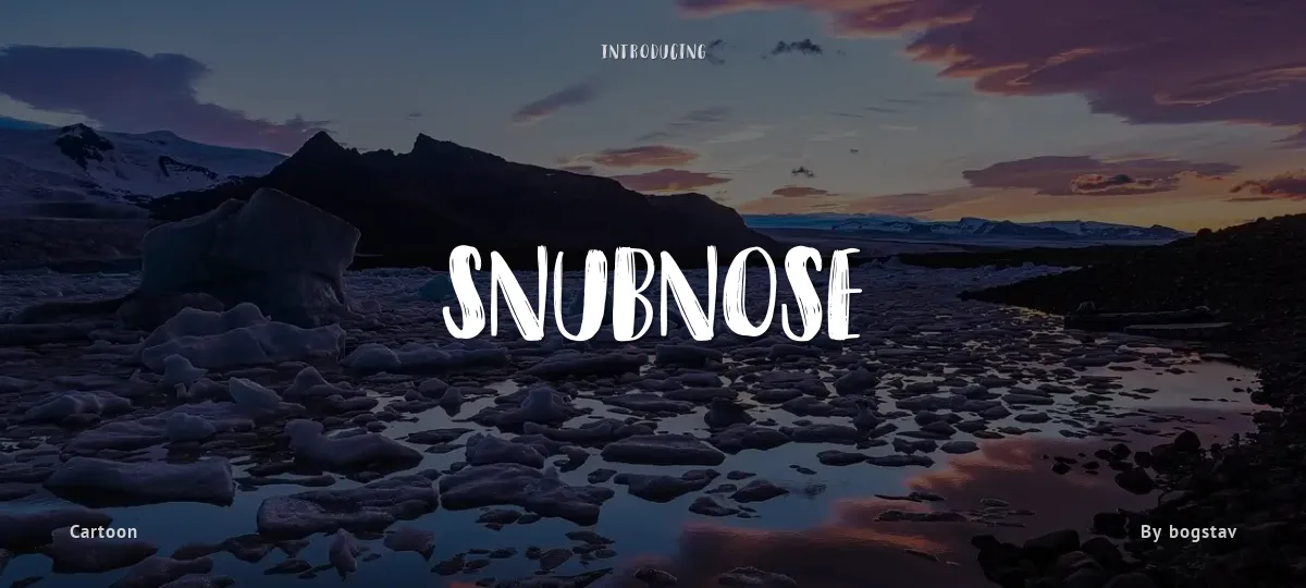Snubnose font preview