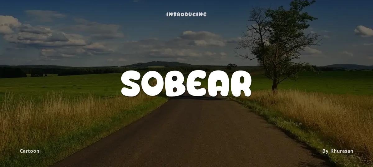 Sobear font preview