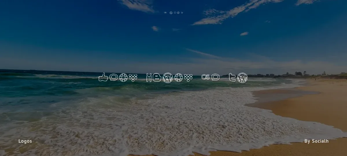 Social Media Icons Bold font preview