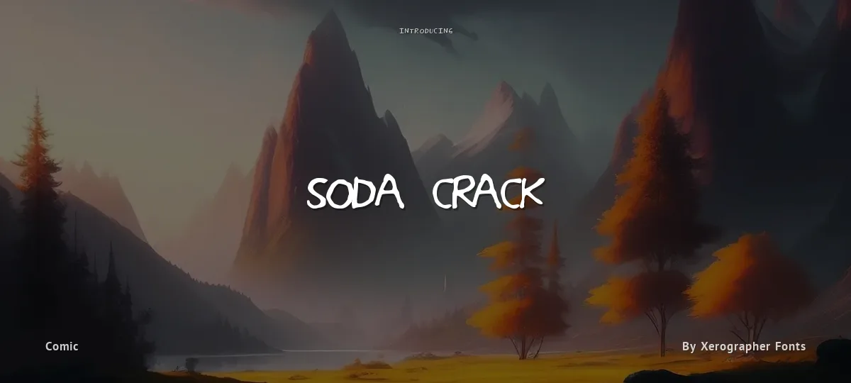 Soda Crack font preview
