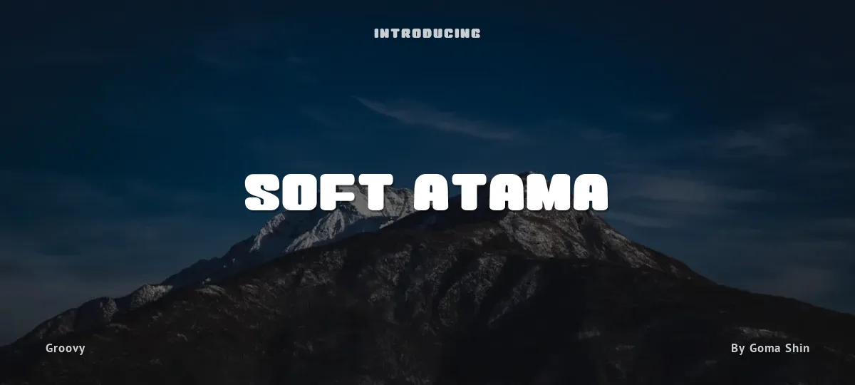 Soft Atama font preview