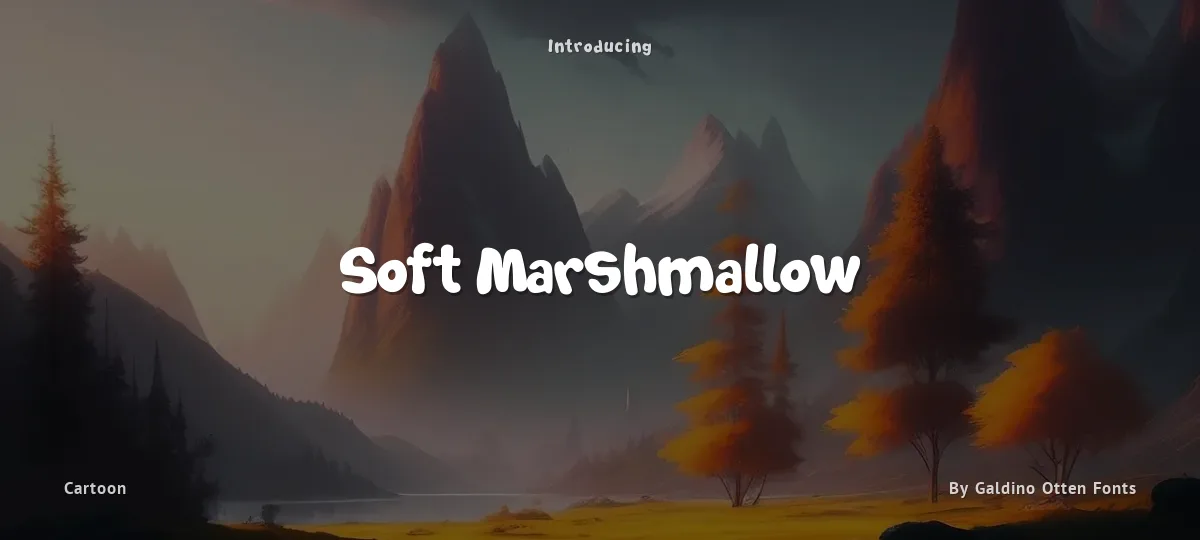 Soft Marshmallow font preview