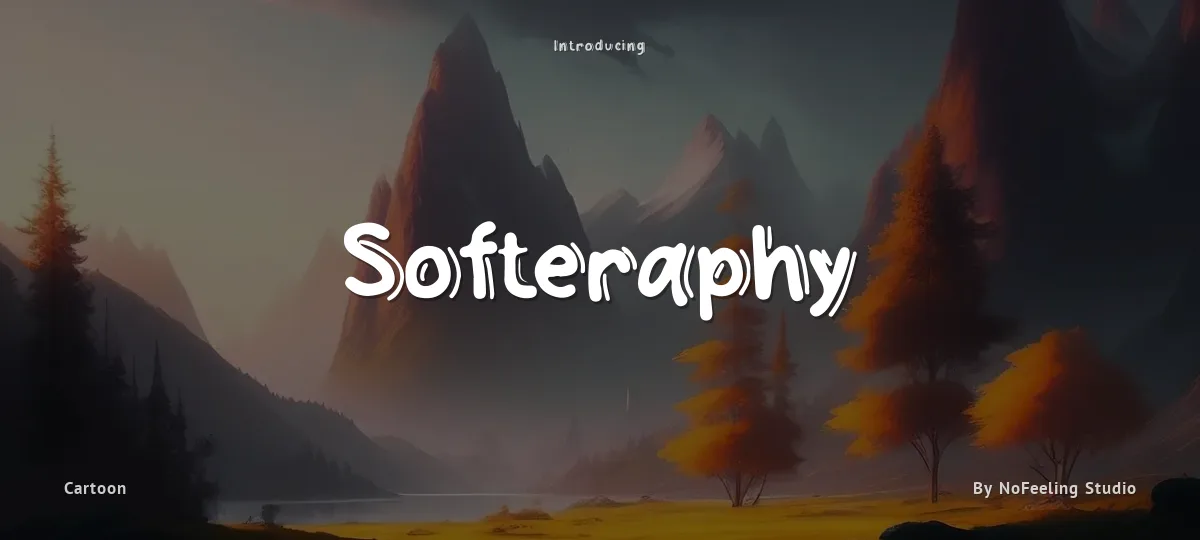 Softeraphy font preview
