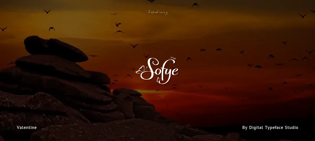 Sofye font preview