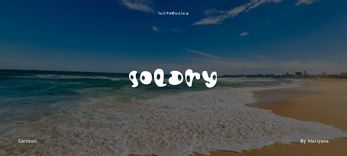 Solary font preview