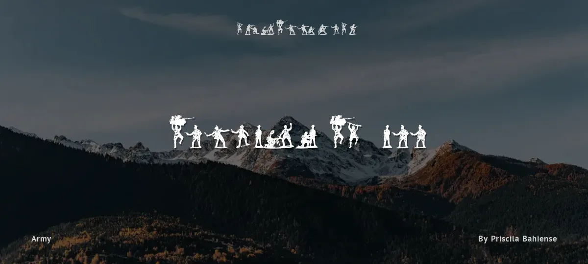 Soldiers of Hell font preview