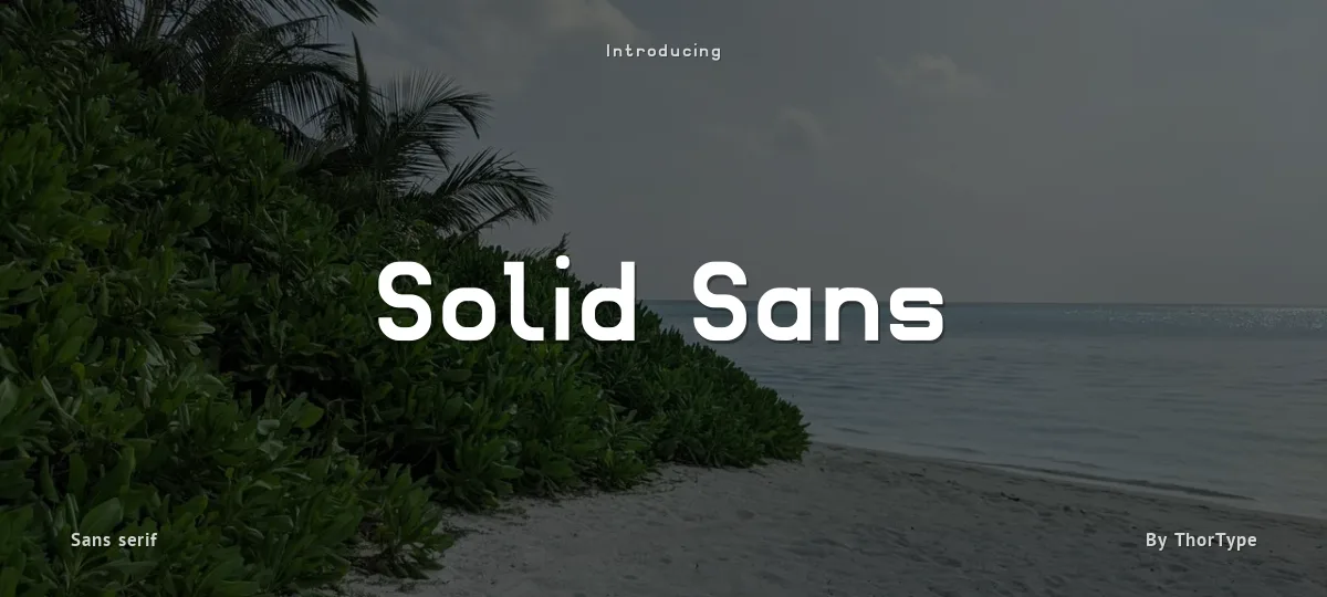 Solid Sans font preview