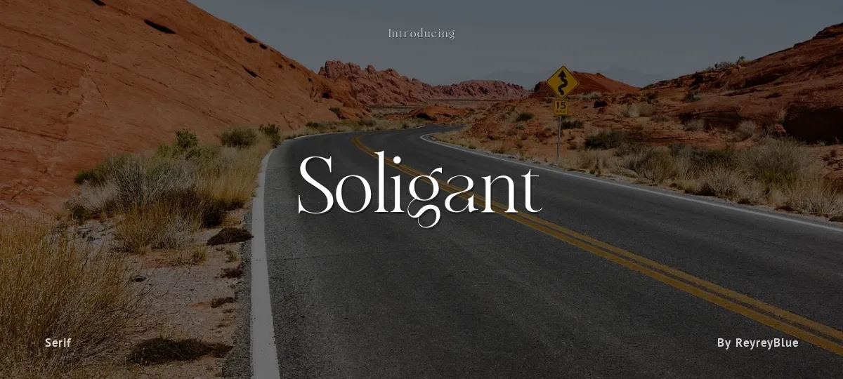 Soligant font preview