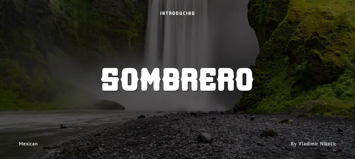 Sombrero font preview
