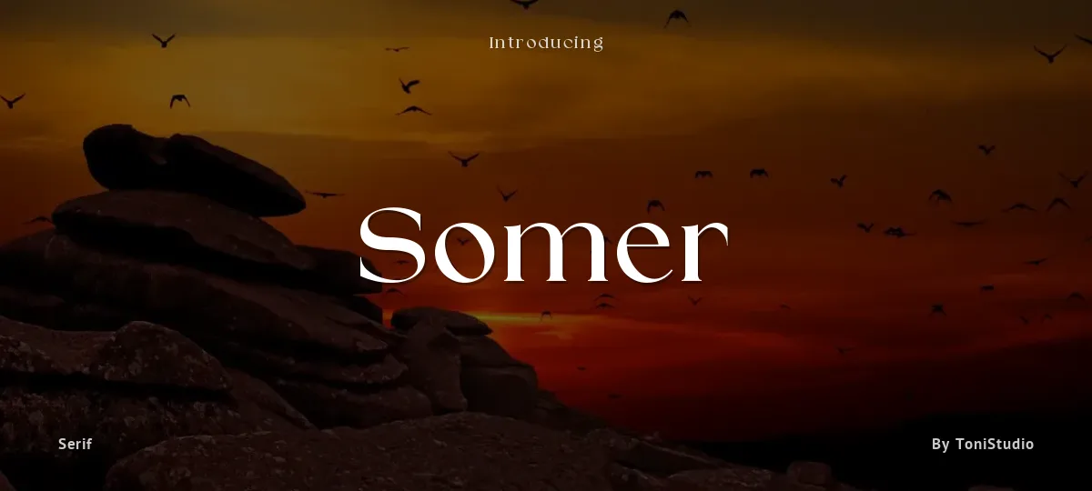 Somer font preview