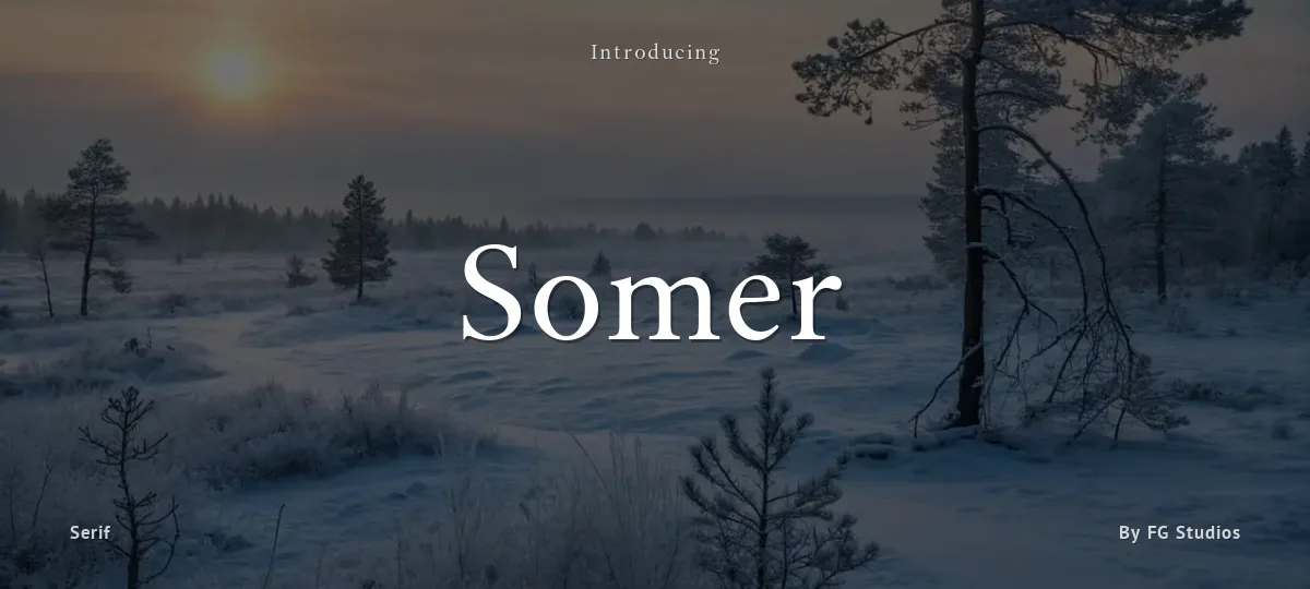 Somer font preview