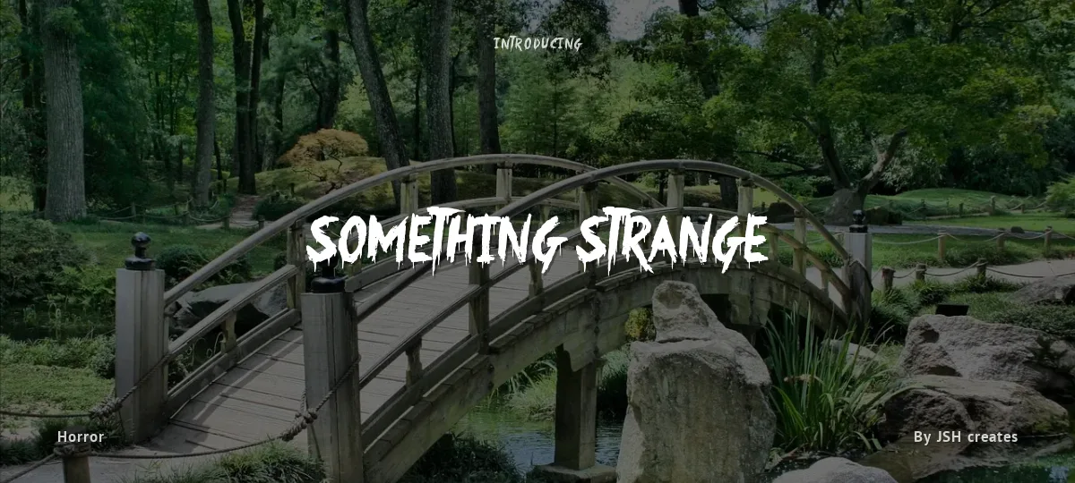 Something Strange font preview