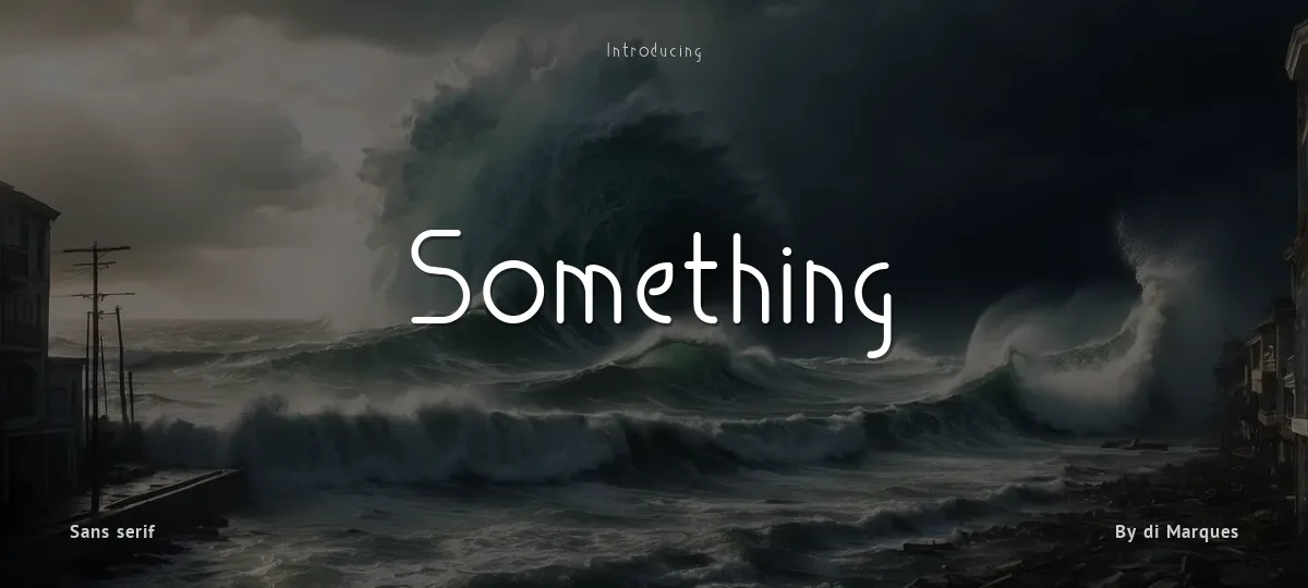 Something font preview