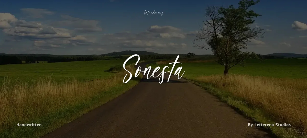 Sonesta font preview