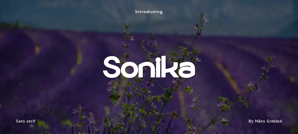 Sonika font preview