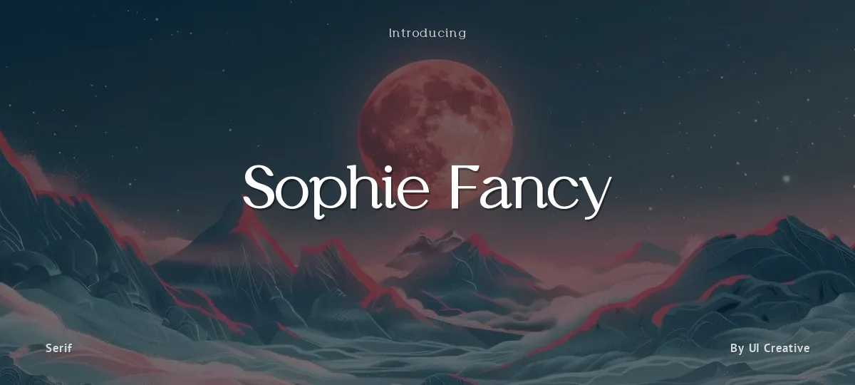 Sophie Fancy font preview