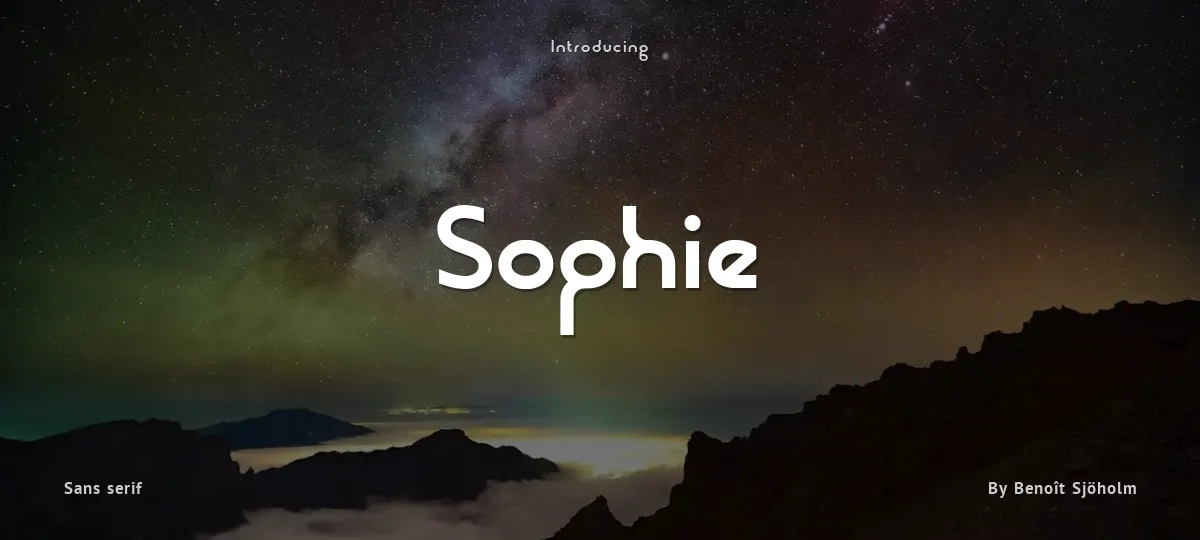 Sophie font preview