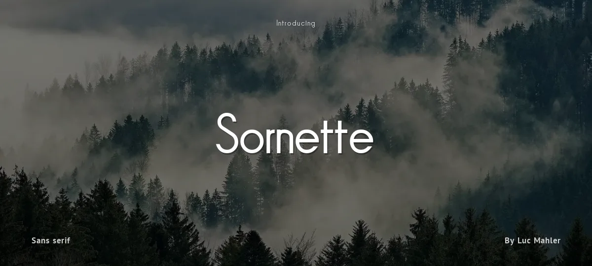 Sornette font preview