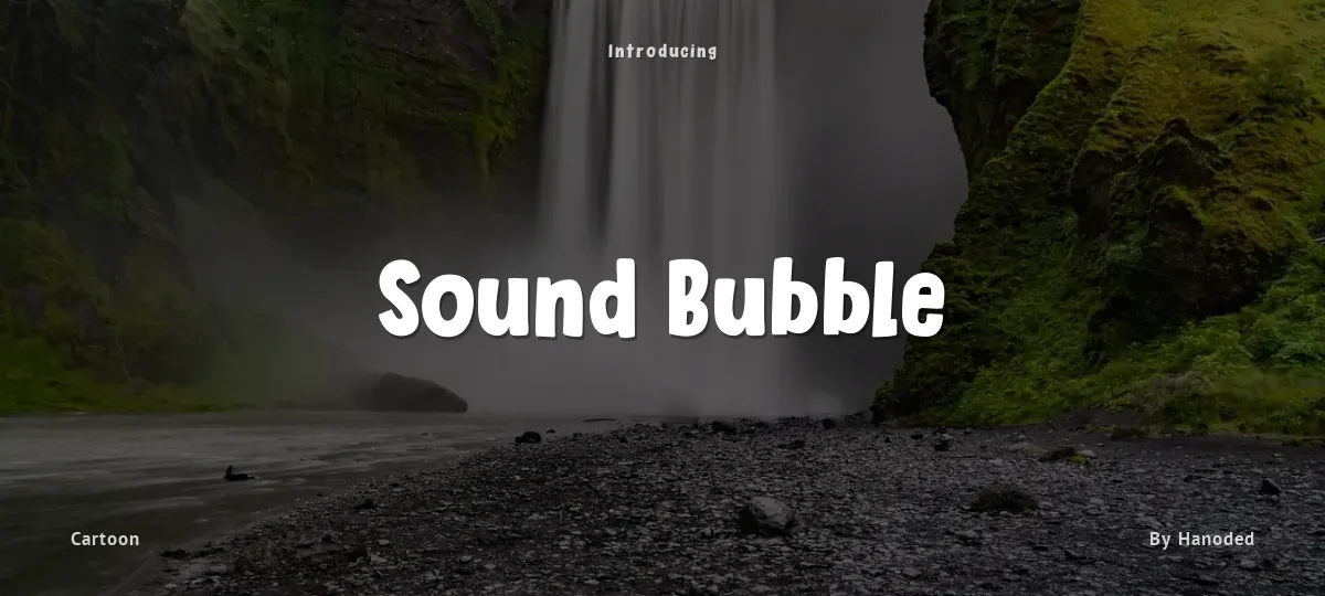 Sound Bubble font preview