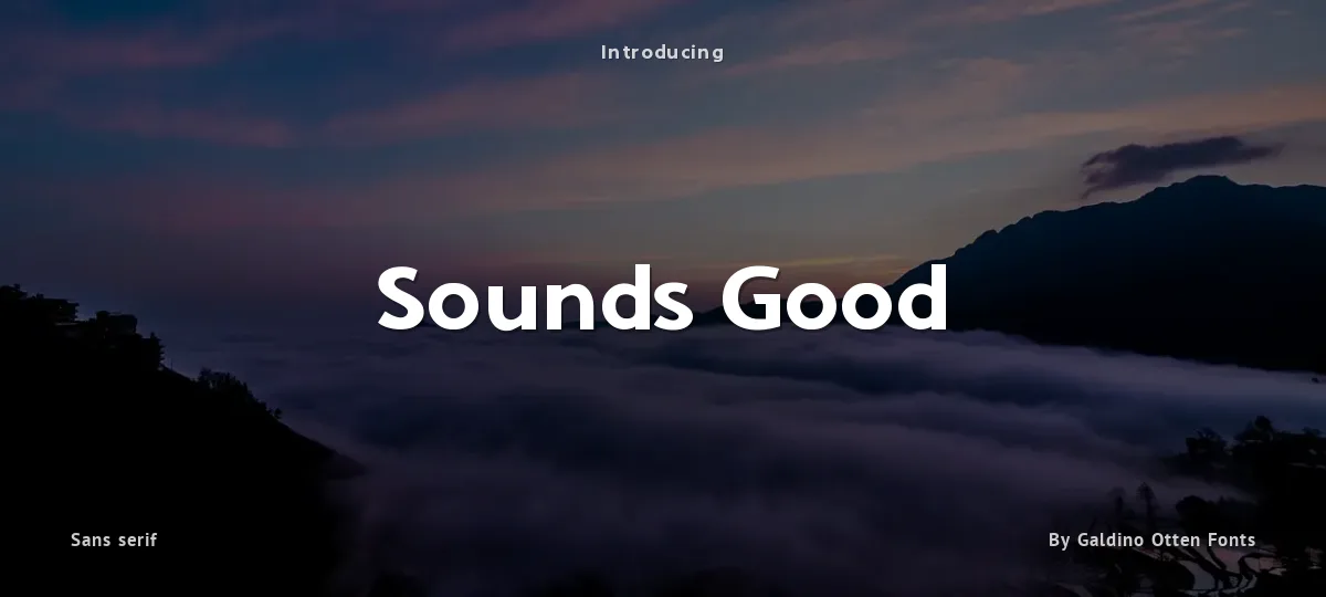 Sounds Good font preview