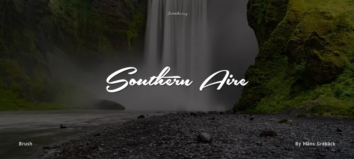 Southern Aire font preview