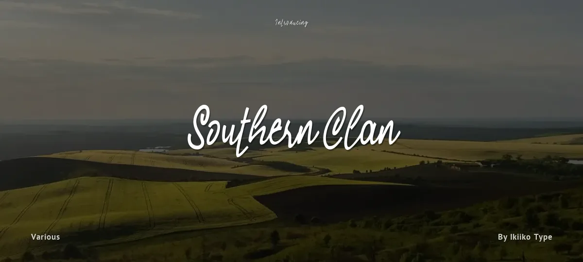 Southern Clan font preview