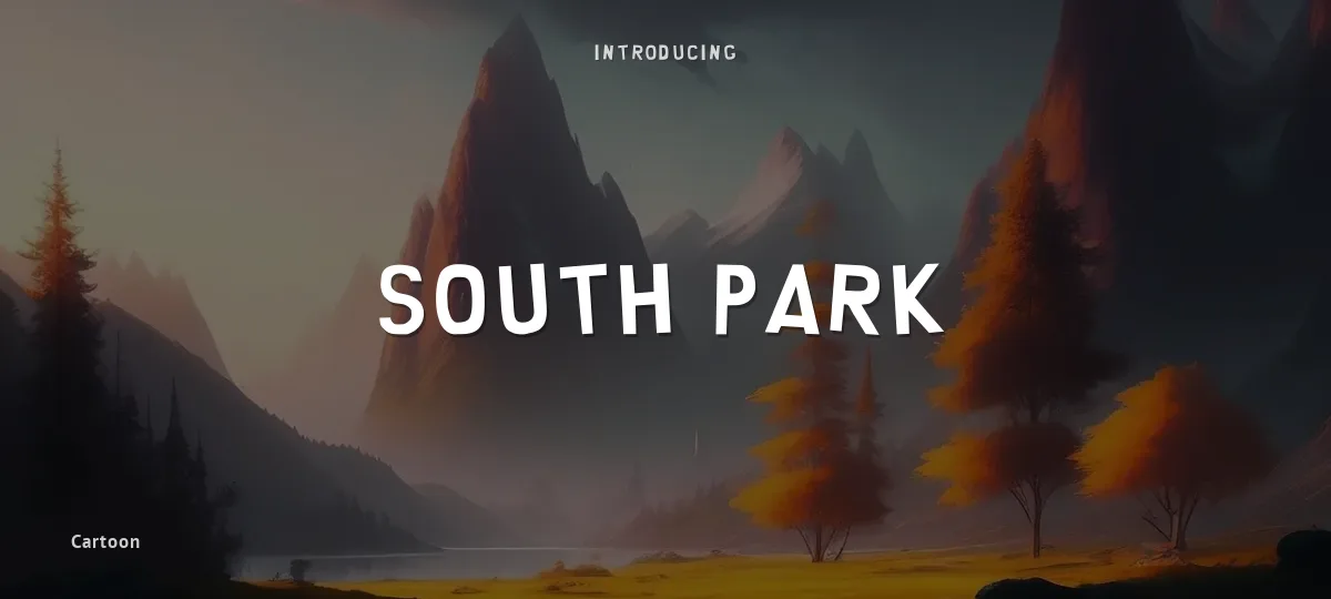 South Park font preview