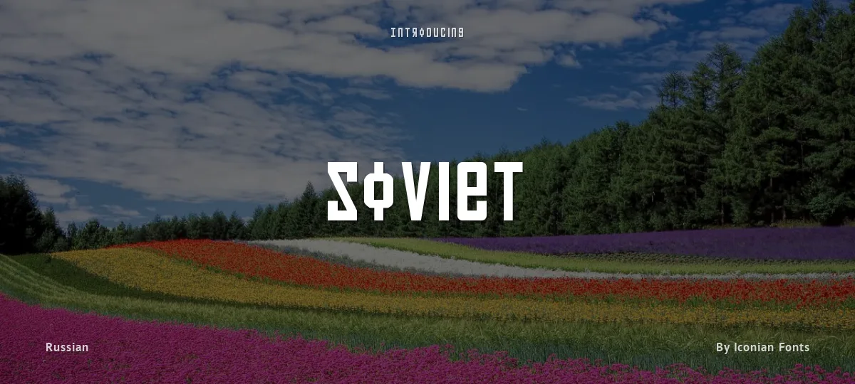 Soviet font preview