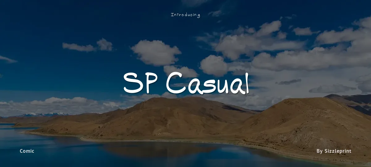 SP Casual font preview